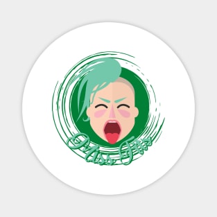 Miss Fits Misfits Funny Angry Woman Design Magnet